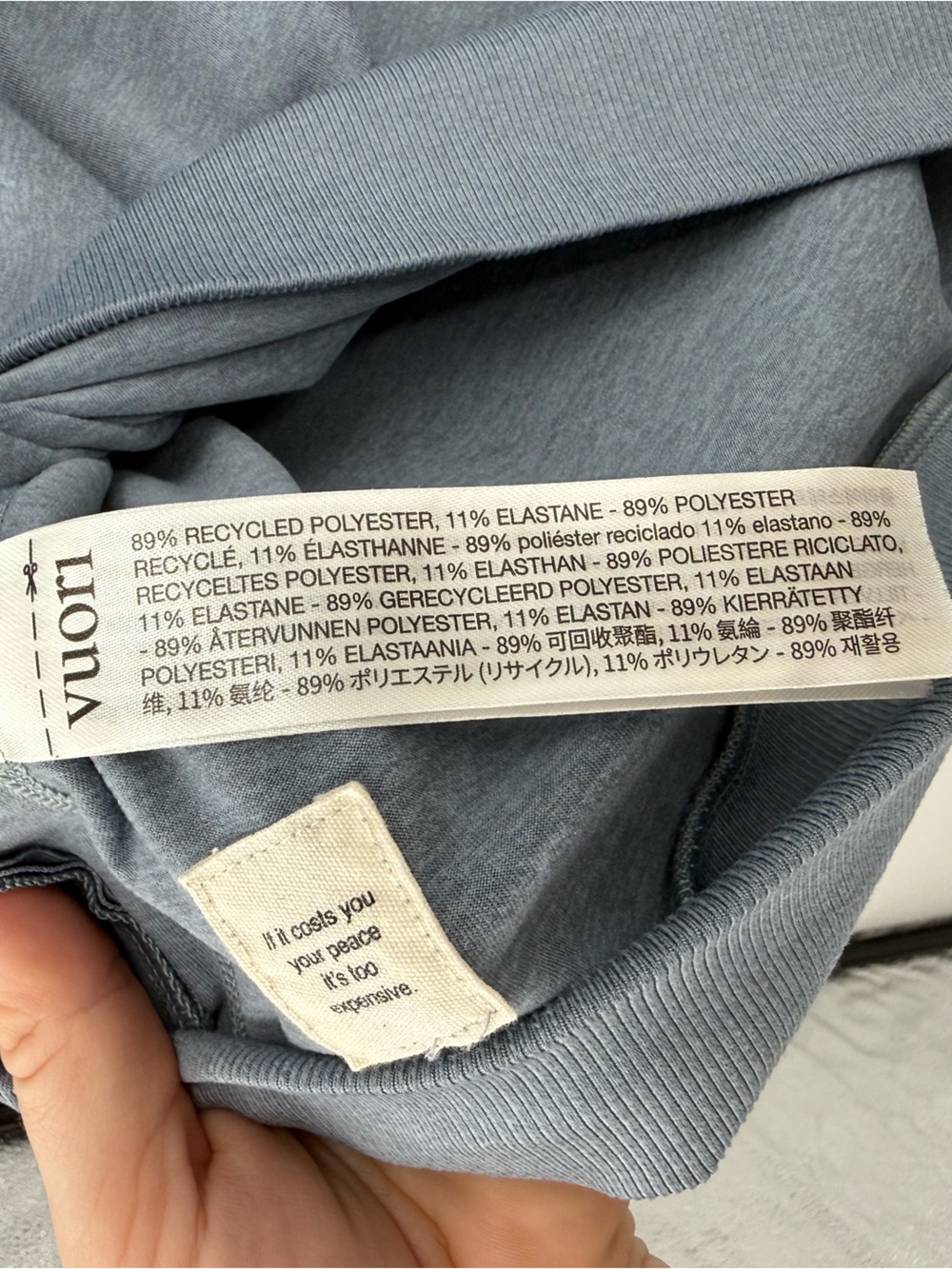 Vuori Ponto Performance Sweatshirt | Blue / Grey | Small - Picture 6 of 8